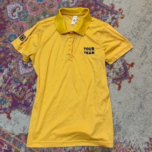 Women’s gold polo